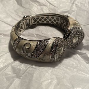 Vintage Enameled Clamper Bracelet